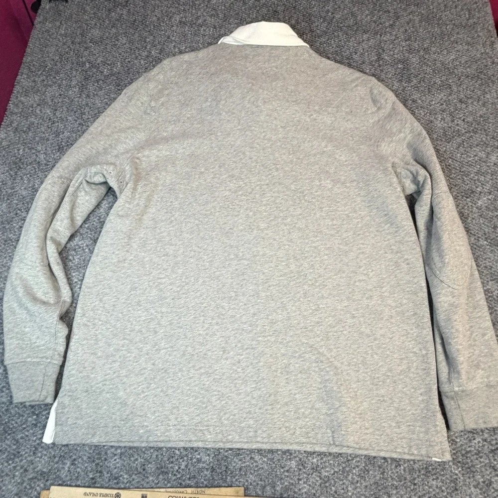 Polo Ralph Lauren Iconic Rugby Shirt Andover Heather Gray Classic Men's XXL
